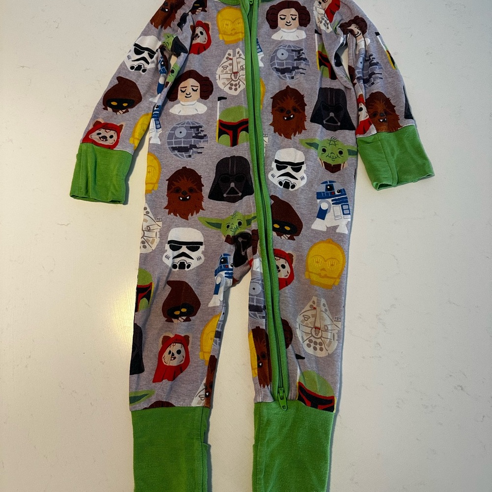 RARE Little Sleepies Star Wars Footie Pajama - Multicolor